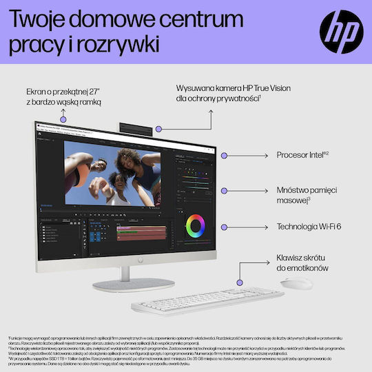 HP 27-cr0224nw 27" (Ryzen 7-7730U/16GB/512GB SSD/FHD/Fără Sistem De Operare)