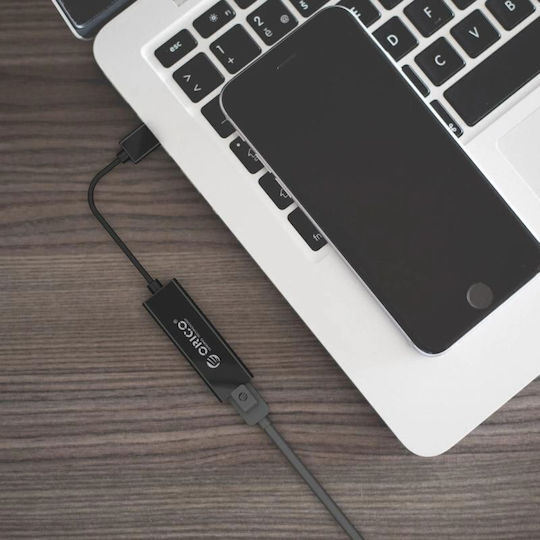 Orico UTJ-U3 USB Netzwerkadapter mit Verkabelter Verbindung Gigabit Ethernet