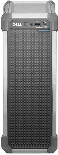 Сървър Dell Poweredge T160 Emea_promo_t160_spl2 Четириядрен Intel Xeon 6315p 2.8/5.2GHz 16GB DDR5 ECC UDIMM 480GB SATA Без Perc Controller 2x 1GbE LOM 4x USB 3.2 Gen 1 300W PSU