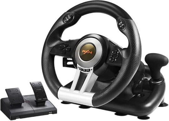 PXN-V3PRO Steering Wheel with Pedals for PC / PS3 / PS4 / Switch / XBOX One / Xbox Series X/S