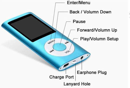 MP3 Player (8GB) με Οθόνη 8" Πολύχρωμο 105349