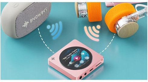 FiiO Snowsky DISC Portable Hi-Res Music Player with Bluetooth 5.4 LDAC, Wi-Fi, USB DAC & Coaxial Output, Pink