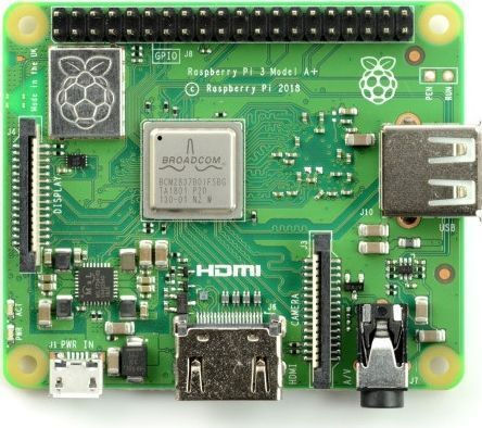 Raspberry Pi 3 Model A+ Barebone (Cortex-Cortex-A53 / 512 MB RAM)