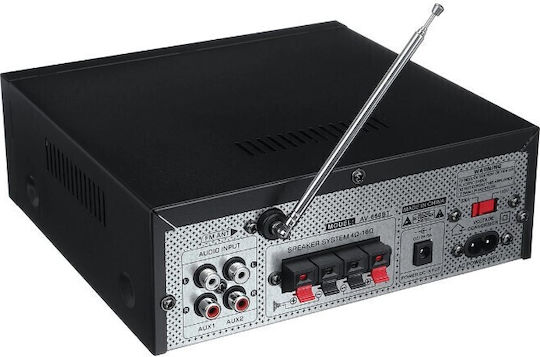 Sunbuck Усилвател на мощност Hi-Fi усилвател Stereo 400W/8Ω AV-660BT Черен