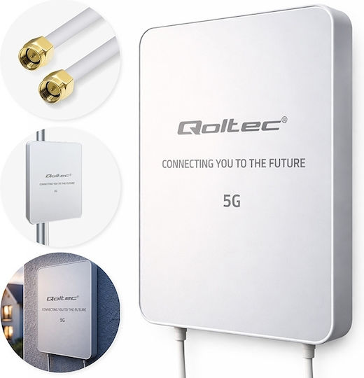 Qoltec 57064 External 5G Directional Antenna 16dBi with SMA Connection