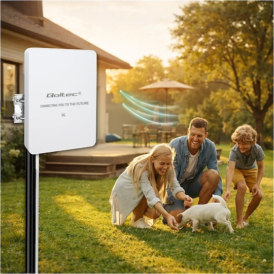 Qoltec 57064 External 5G Directional Antenna 16dBi with SMA Connection