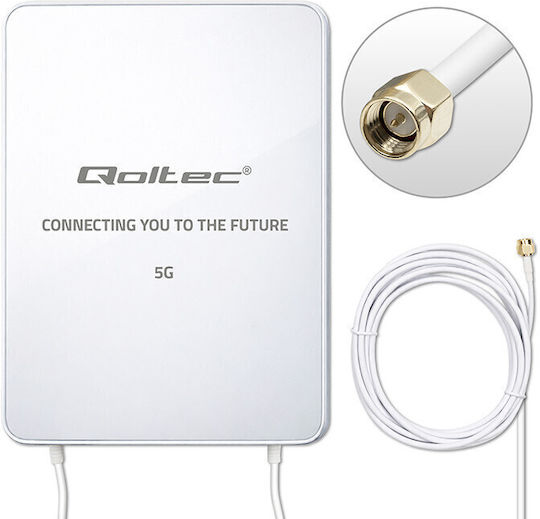 Qoltec 57064 External 5G Directional Antenna 16dBi with SMA Connection