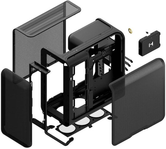 HYTE X50 Air Midi Tower Κουτί Υπολογιστή Μαύρο