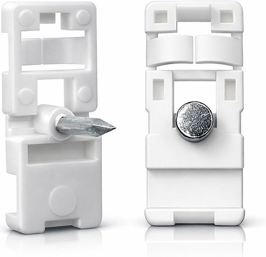 Qoltec 54227 Kabelclips Organisation 1Stück Weiß