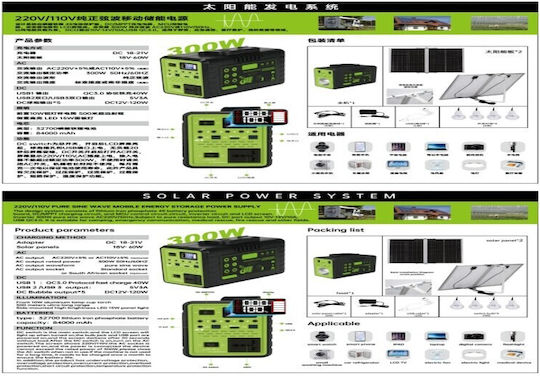 Sistem De Iluminat Solar Cu Obiectiv 4 Becuri Și Încărcător USB GD-8001