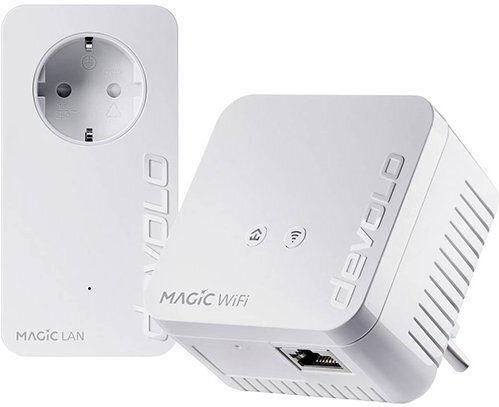 Devolo Magic 1 Powerline Kit dublu pentru Conexiune Wireless Wi-Fi 4 și Port Ethernet