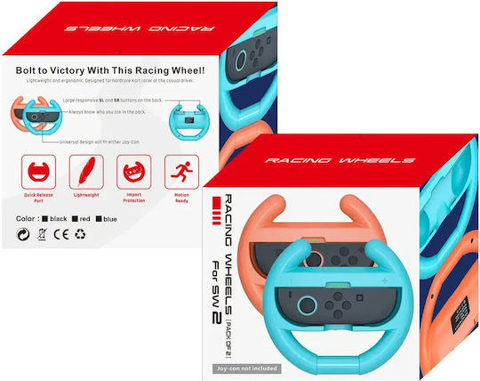 Hurtel Nintendo Switch 2 Joy-con Racing Wheel Pack 2 Black Ns2-h1