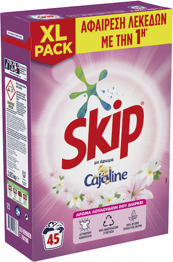 Skip Cajoline Laundry Detergent Powder with Fragrance Cajoline Lilies & Fruits of the Forest 3.15kg (45 Measuring Cups)