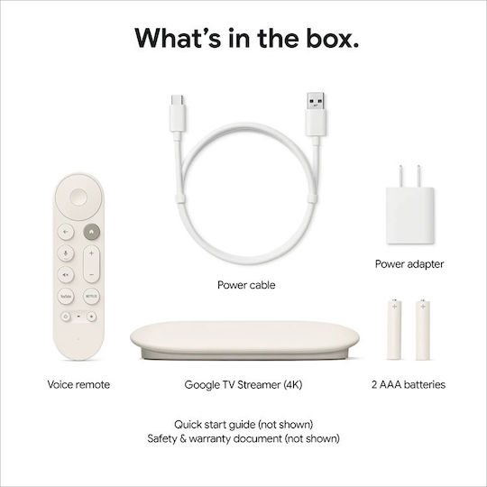 Google Smart TV Stick Streamer 4K UHD with Wi-Fi / HDMI