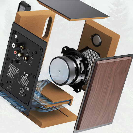 Fiio SA1 Ηχεία Studio Monitor (Ζεύγος) Καφέ