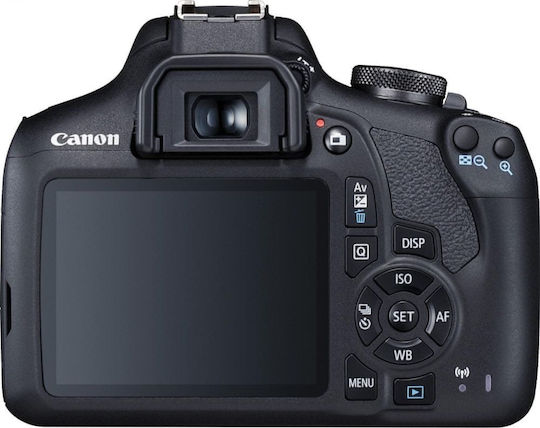 Canon DSLR Camera EOS 2000D Crop Frame Kit (EF-S 18-55mm F4-5.6 DC III + EF-S 75-300mm F4-5.6 DC III) Black