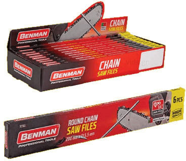 Benman 72561 Chainsaw Round File with Handle