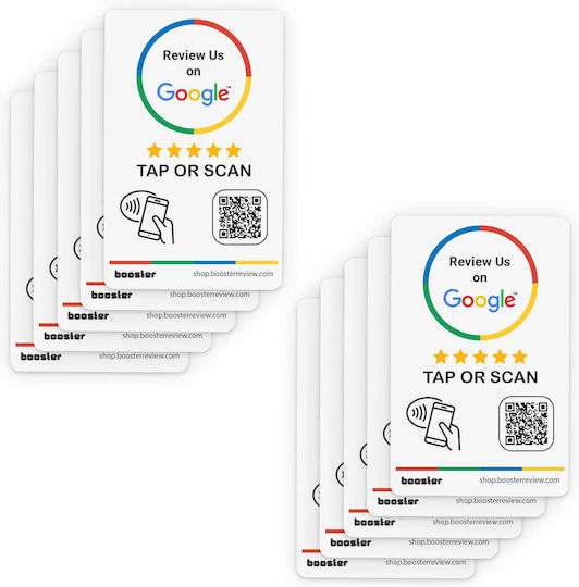 Google Review Tap Stickers Smart Tap Nfc & Qr Instant Reviews 1-pack