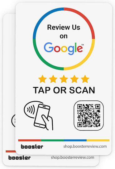 Google Review Tap Stickers Smart Tap Nfc & Qr Instant Reviews 5-pack