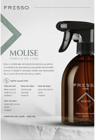 Premium Raumduft Soforteffekt Lang anhaltender Duft Fresso Home Spray Molise 500ml