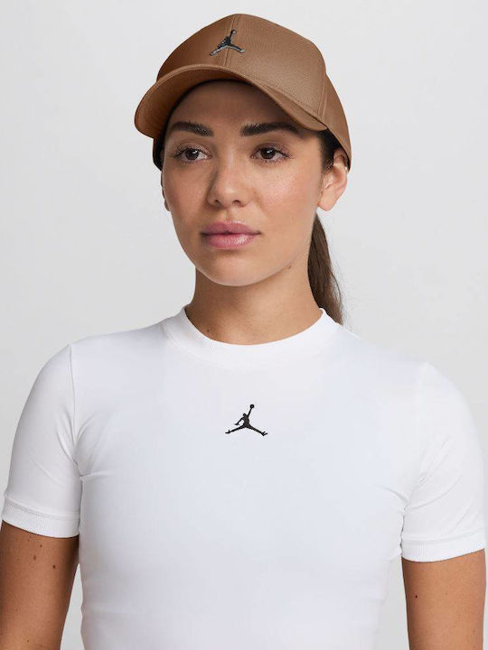 Hm5750-232 Nike Jordan Rise Structured Metal Jumpman Hat Brown Color