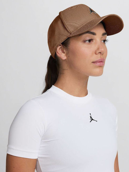 Hm5750-232 Nike Jordan Rise Structured Metal Jumpman Hat Brown Color
