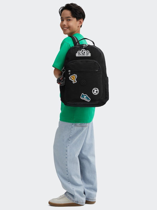 Kipling Seoul Τσάντα Πλάτης για Laptop 15" σε Μαύρο χρώμα