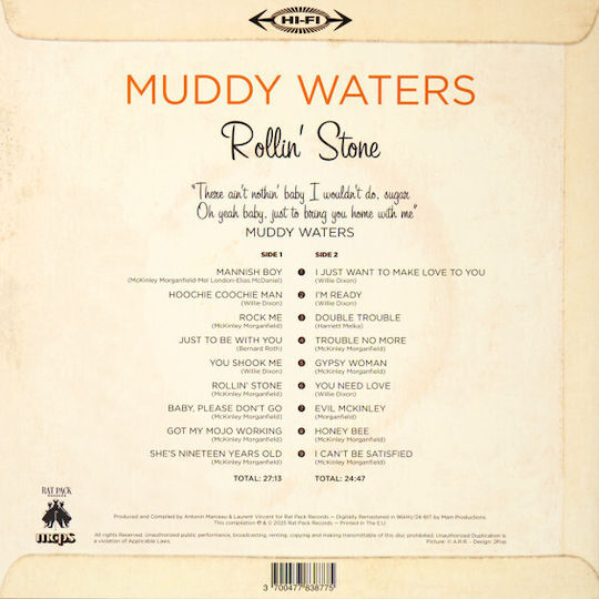 Muddy Waters Rollin' Stone Vinyl Cd All Media