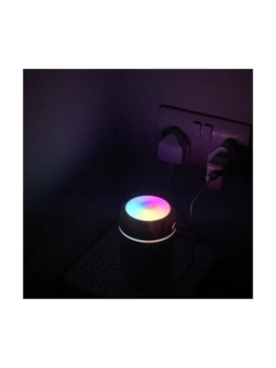Dispozitiv de aromaterapie cu lumini LED cu temporizator gri 300 ml