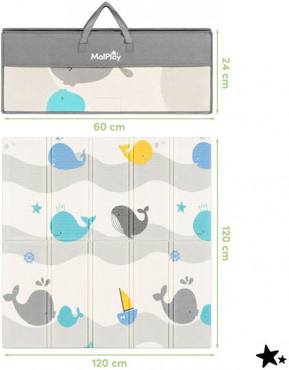 MalPlay Blue Activity Mat 120x120cm
