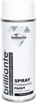 Brilliante Спрей Боядисване Бял 9003 400мл