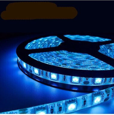 Αδιάβροχη Ταινία LED 24V Μπλε Φως 5m Τύπου SMD5050 με Τροφοδοτικό