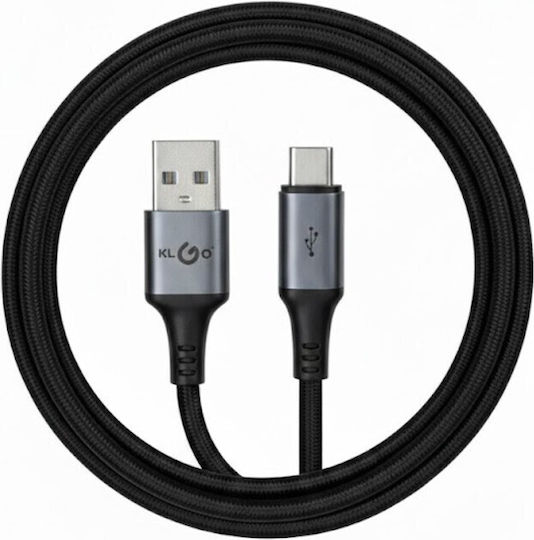 KLGO Cablu USB de Tip C Masculin - USB-A 60W 1m S-211