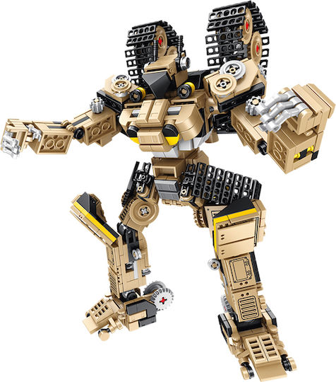 Panlos Cuburi de Construcții 621020 Robot Tanc 2 Forme 6+ Ani 810 Buc