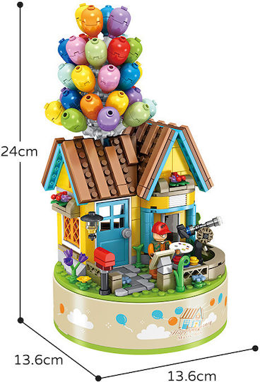Panlos Конструктори За Строителство 656014 Музикална Кутия Ballon House 6+ Години 528 Бр