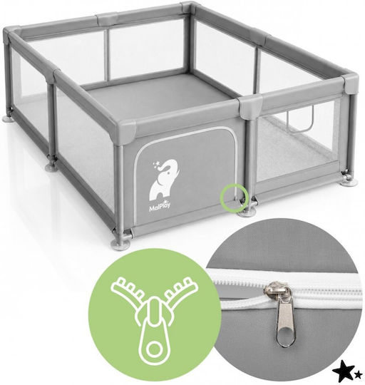 MalPlay Playpen Grey 180x150cm