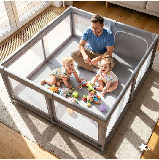 MalPlay Playpen Grey 180x150cm