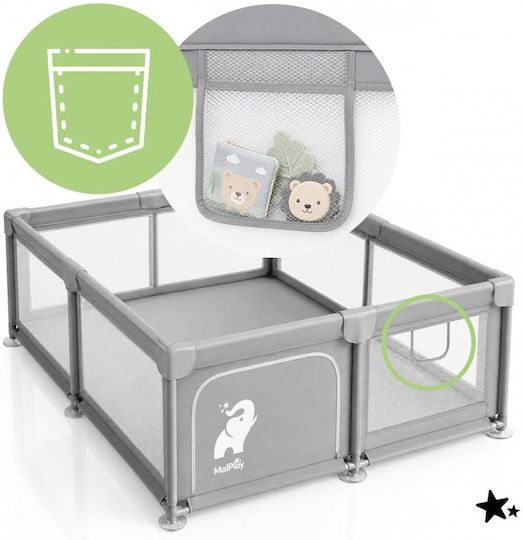 MalPlay Playpen Grey 180x150cm
