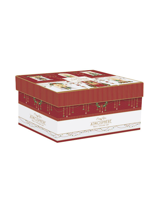 Easylife Festive Avenue Christmas Porcelain Teapot Trees 600ml