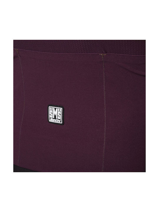 Santini Tricou De Ciclism Cu Mâneci Scurte Pentru Bărbați Roșu Drum