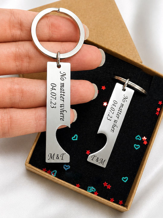 Jt Schlüsselanhänger Set Personalisierte Paare Freundschaft Herz
