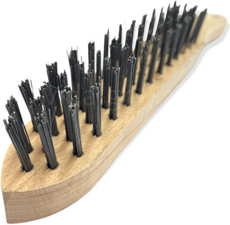 Wire Brush 4 Rows Steel Bristle Straight Tb