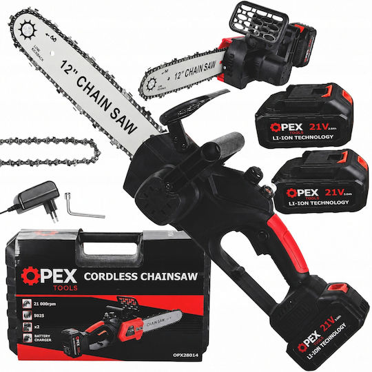 Verk Group Battery Chainsaw 2x3Ah Brushless 21V with 30.48cm Blade