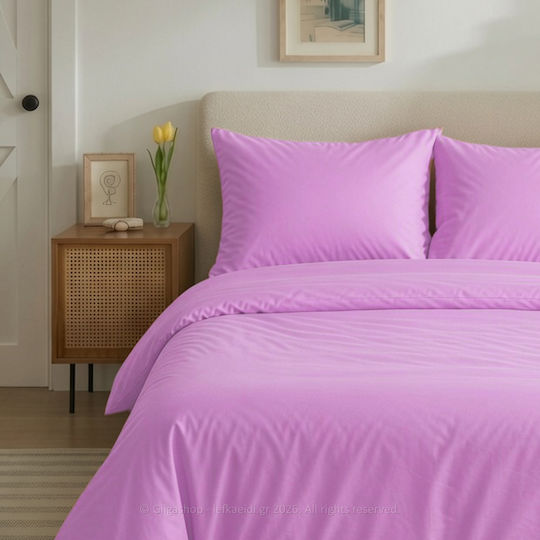 Casa Colori Σετ with Envelope Cover Lilac 50x70cm CCSM5070M-LILAC