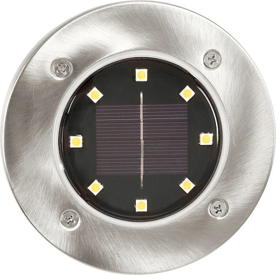 GloboStar Set of 4 Solar Lights 3W 120lm Warm White 2700K with Photocell IP65 12x12x13cm