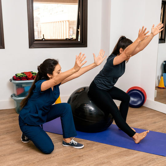 Activ Space Μπάλα Pilates 1.5kg σε Μαύρο Χρώμα
