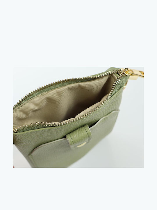Damentasche Handytasche Passaggio Leder Grün