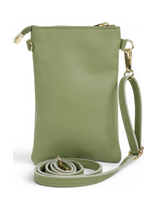 Damentasche Handytasche Passaggio Leder Grün