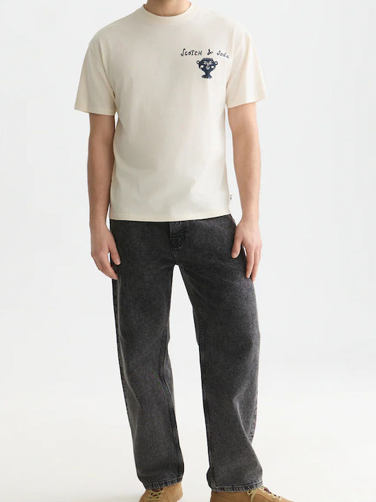 Scotch & Soda Artwork Тениска Бежов