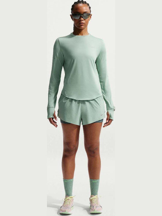 Nike Women's Activewear Shorts Dri-Fit Green